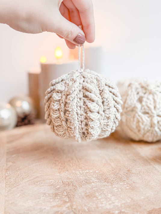 Ornament Amey Kerstbal 8 cm