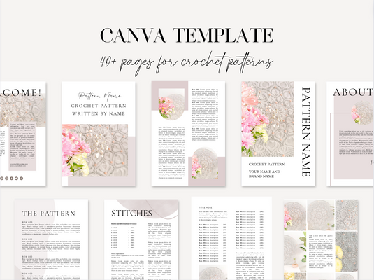 Pink Canva Template voor Patronen