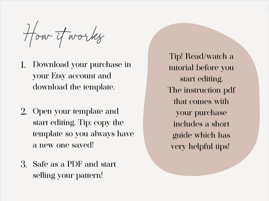 Pink Canva Template voor Patronen