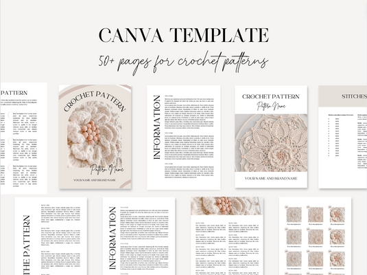 Beige Canva Template voor Patronen