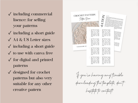 Beige Canva Template voor Patronen
