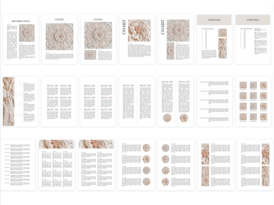 Beige Canva Template voor Patronen