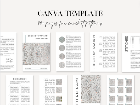 Green Canva Template voor Patronen