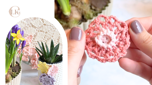 Bloem gratis haakpatroon